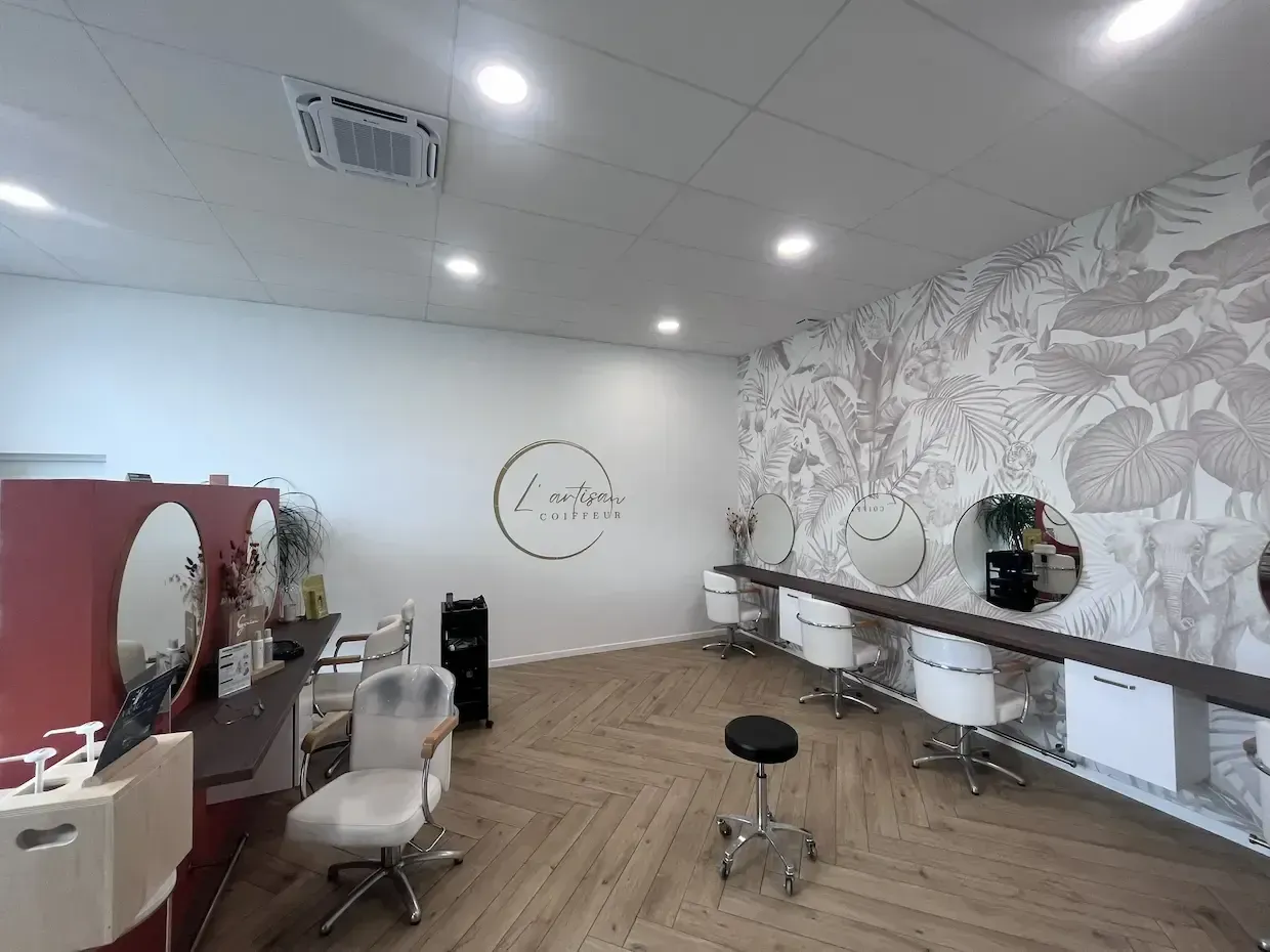 Électricité et éclairage d'un salon de coiffure par GMaudet Elec